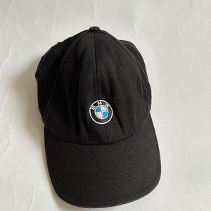 BMW Lifestyle Hat Black Classic Embroidered Logo Baseball Cap Adjustable